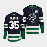 Men's Vancouver Canucks #35 Thatcher Demko Navy 2022 Reverse Retro Stitched Jersey Dzhi,baseball caps,new era cap wholesale,wholesale hats